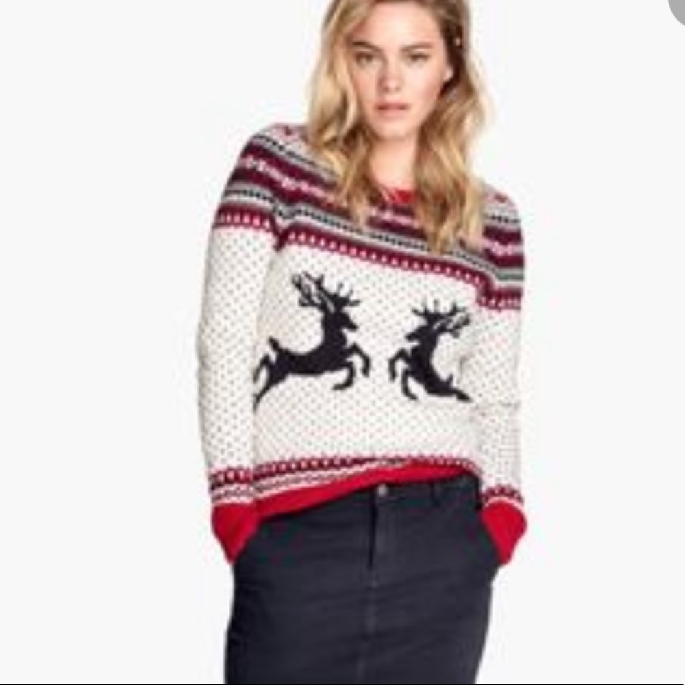 Christmas reindeer cute holiday sweater